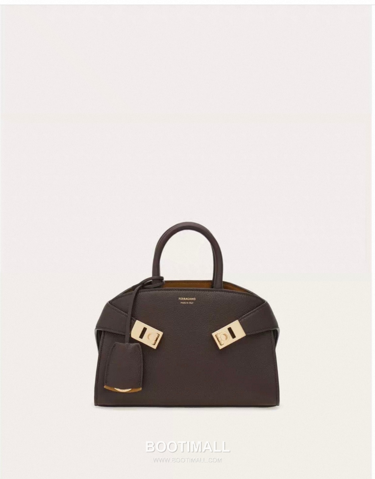 Salvatore Ferragamo Hug Nappa Calfskin Top Handle Shoulder Bag with Embrace Lock 살바토레페라가모 허그 나파 카프스킨 탑핸들 숄더백 205608 31.5cm 1