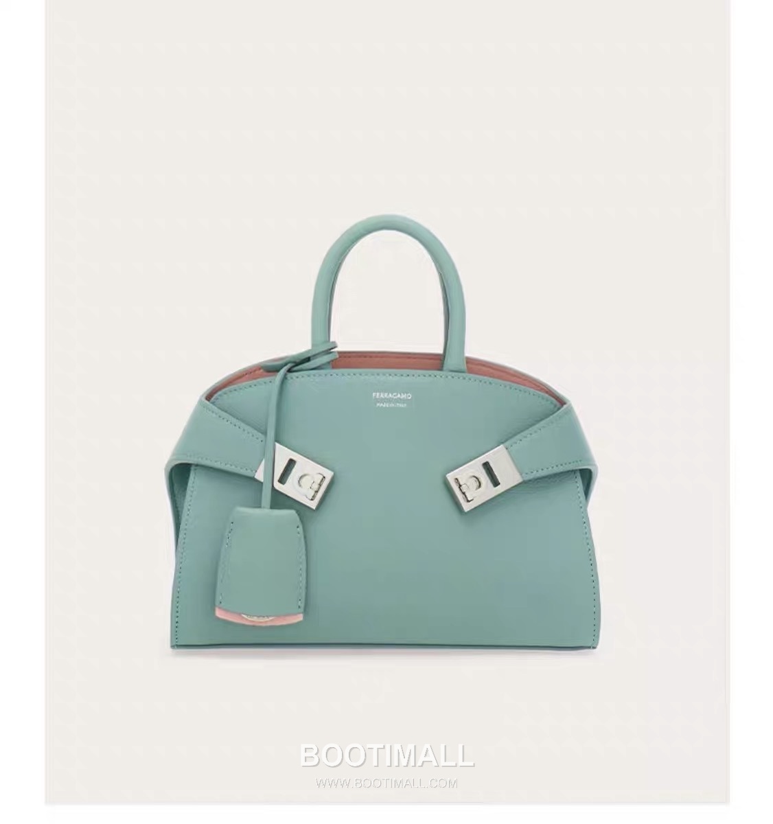 Salvatore Ferragamo Hug Nappa Calfskin Top Handle Shoulder Bag with Embrace Lock 살바토레페라가모 허그 나파 카프스킨 탑핸들 숄더백 205608 31.5cm 1