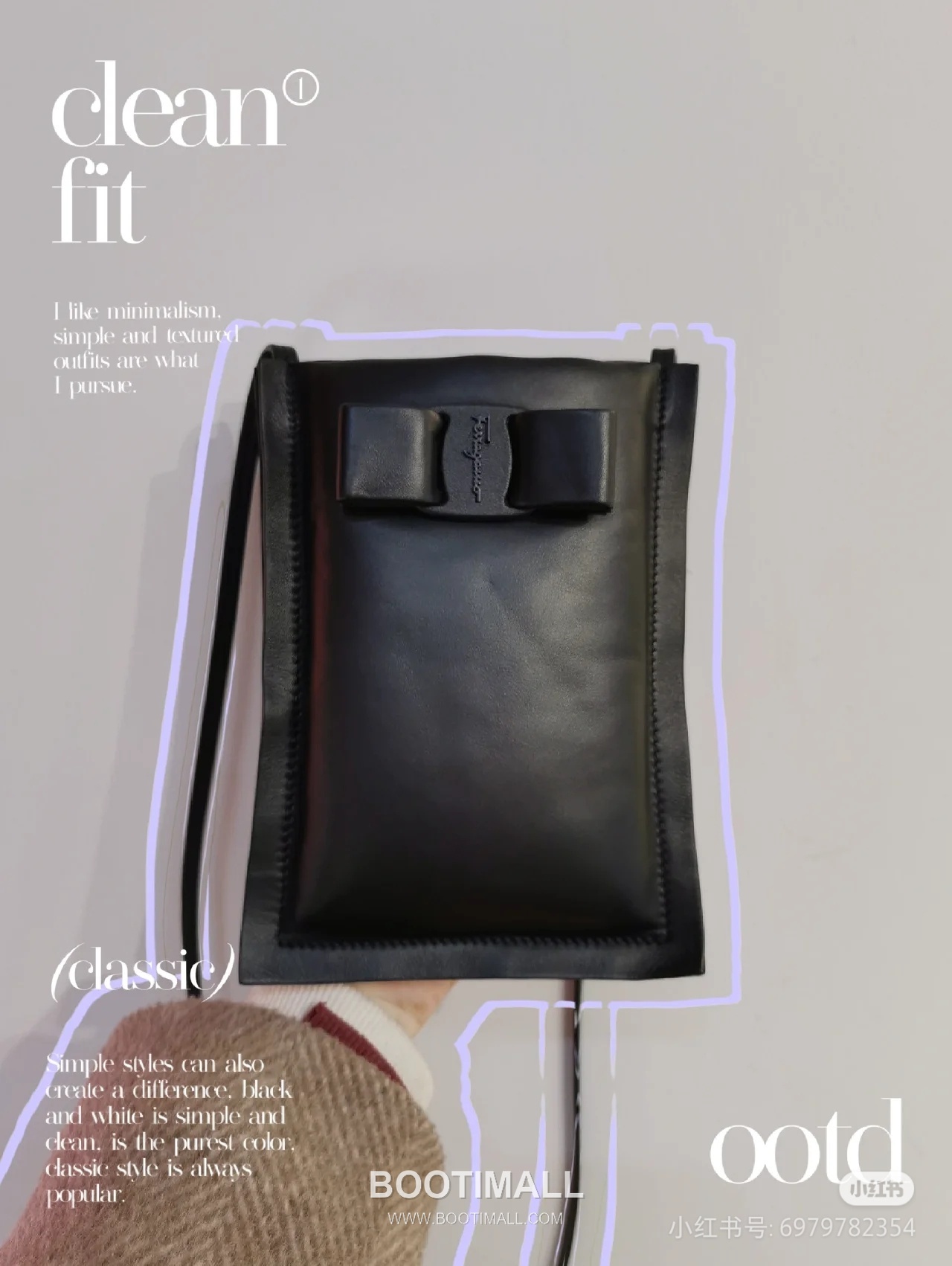 Salvatore Ferragamo Vara Bow Lambskin Phone Crossbody Bag with Soft Padded Design 살바토레페라가모 바라 보우 램스킨 폰 크로스바디백 JP-220293 18.5cm 1