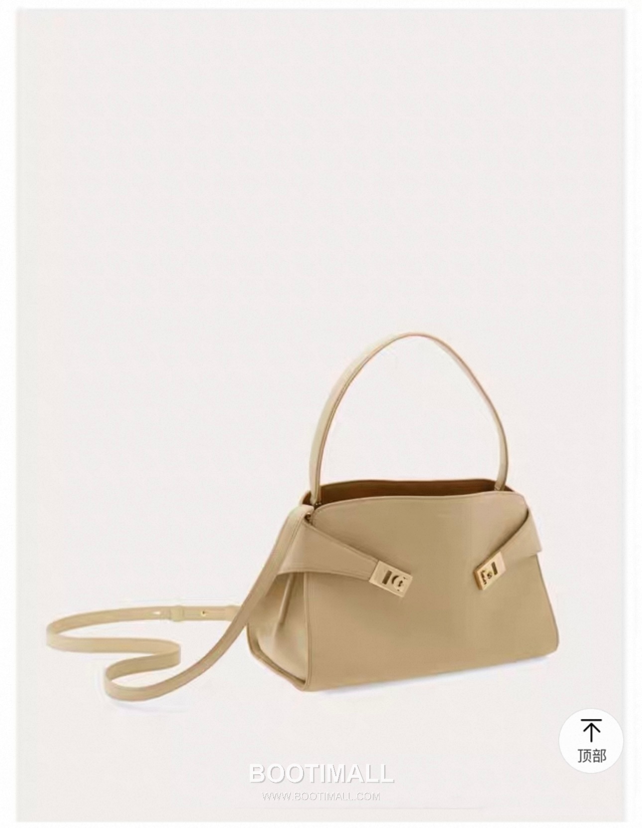 Salvatore Ferragamo Hug Sott Calfskin Top Handle Shoulder Bag with Gancini Lock 살바토레페라가모 허그 소트 카프스킨 탑핸들 숄더백 21-9816 34cm 24