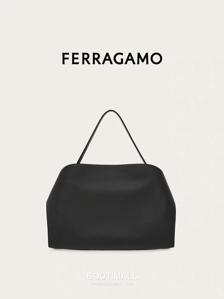 Salvatore Ferragamo Hug Sott Calfskin Top Handle Shoulder Bag with Gancini Lock 살바토레페라가모 허그 소트 카프스킨 탑핸들 숄더백 21-9816 34cm 18