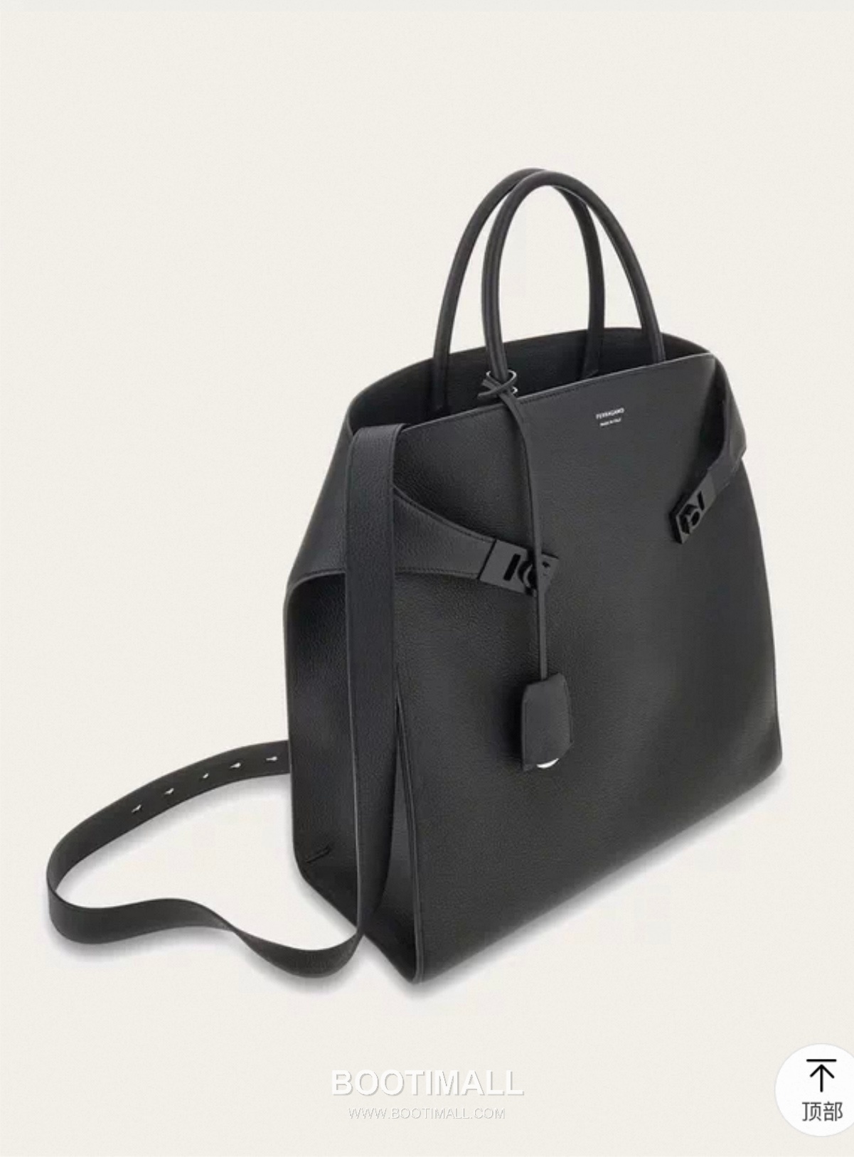 Salvatore Ferragamo Hug Hammered Calfskin Tote Bag with Gancini Lock Strap Detail 살바토레페라가모 허그 해머드 카프스킨 토트백 AU-24/1666 38cm 8