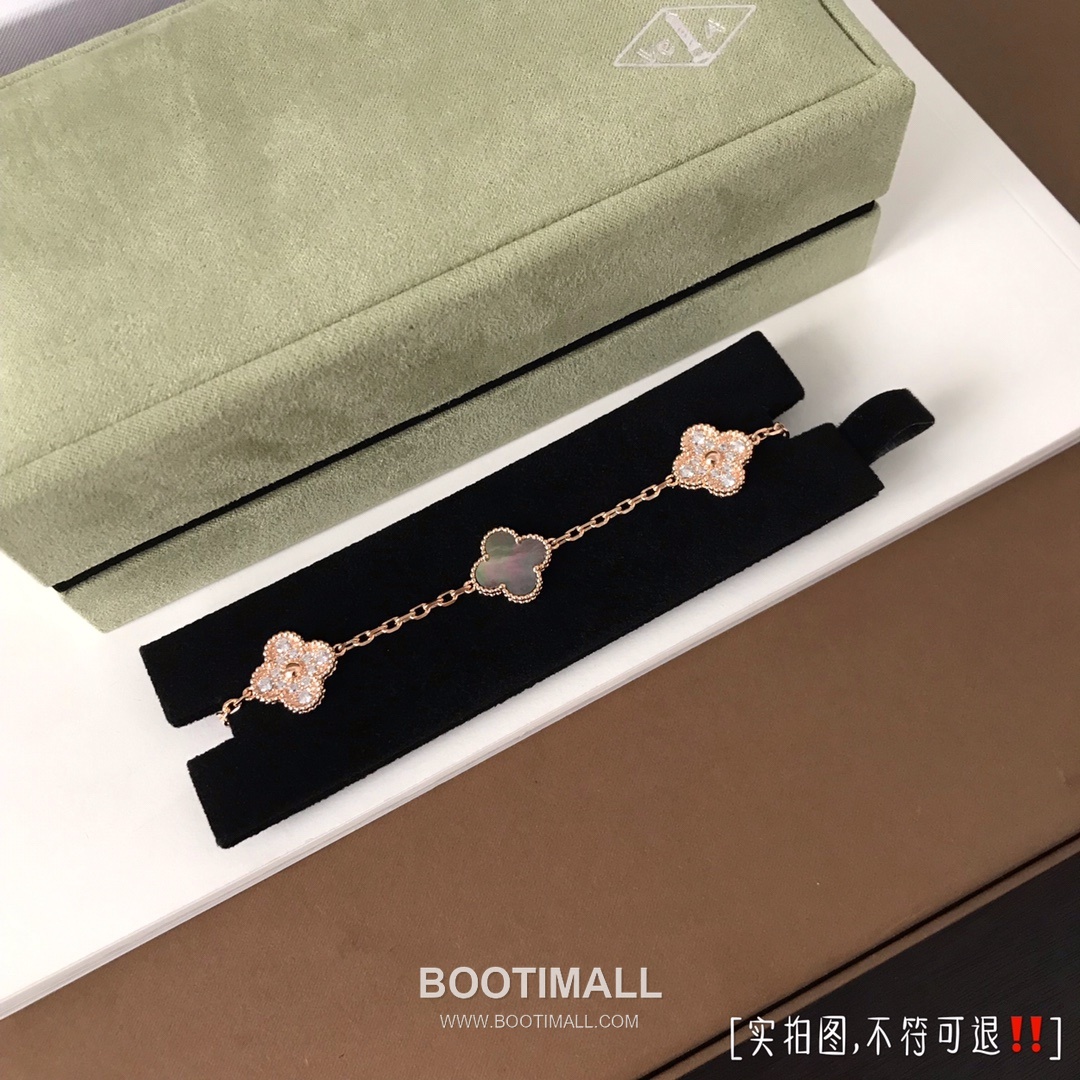 Van Cleef & Arpels Vintage Alhambra 50th Anniversary Multicolor 5 Motifs Bracelet 반클리프 앤 아펠 빈티지 알함브라 50주년 멀티컬러 5모티프 브레이슬릿 9