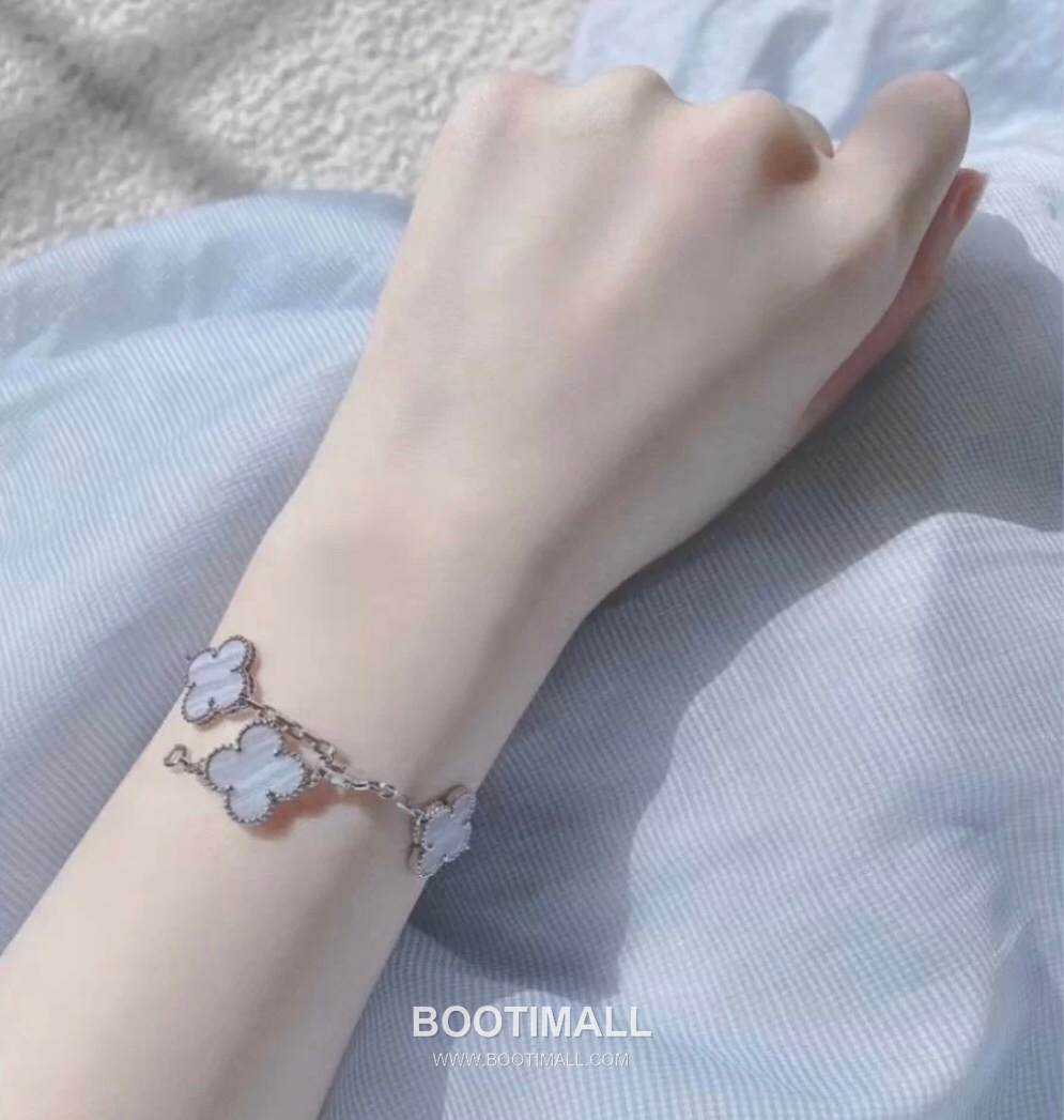 Van Cleef & Arpels Vintage Alhambra Multicolor 5 Motifs Bracelet 반클리프 앤 아펠 빈티지 알함브라 멀티스톤 5모티프 브레이슬릿 7