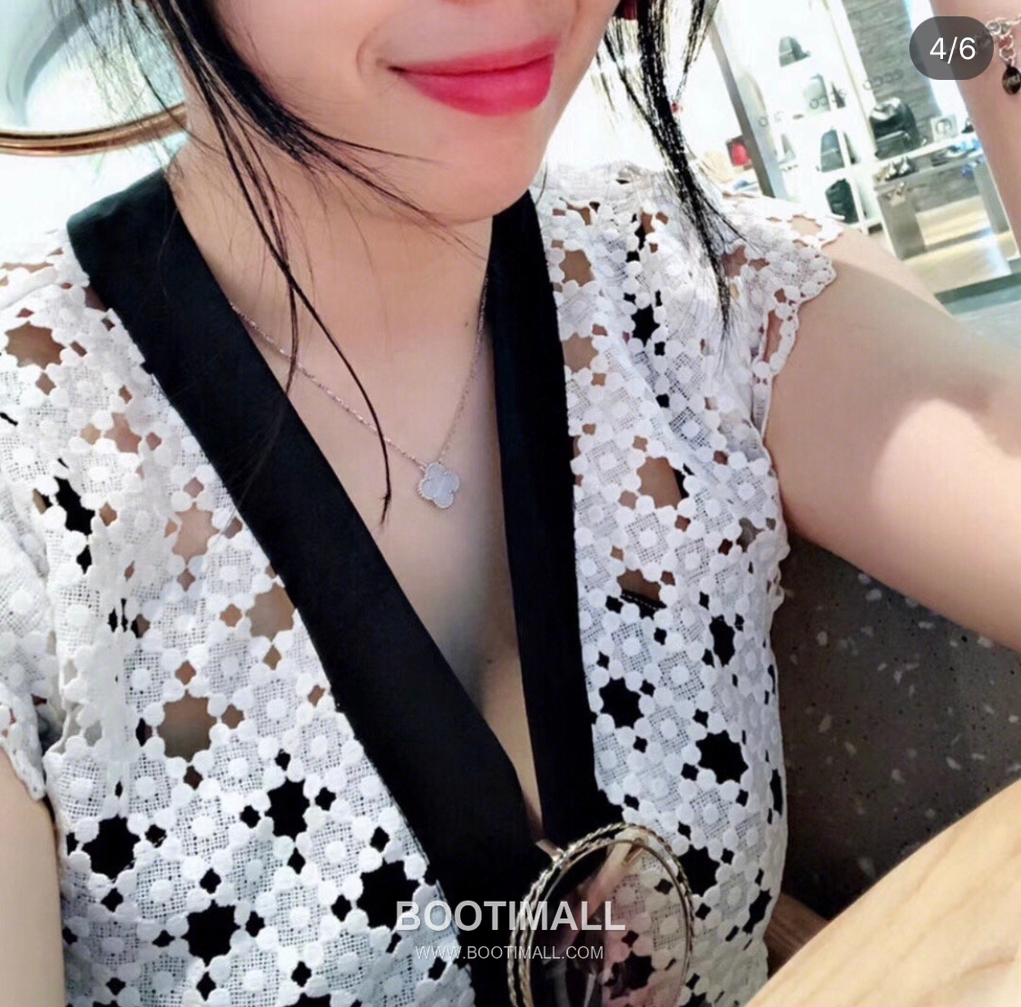 Van Cleef & Arpels Vintage Alhambra Multicolor Clover Necklace 반클리프 앤 아펠 빈티지 알함브라 멀티스톤 클로버 네크리스 2