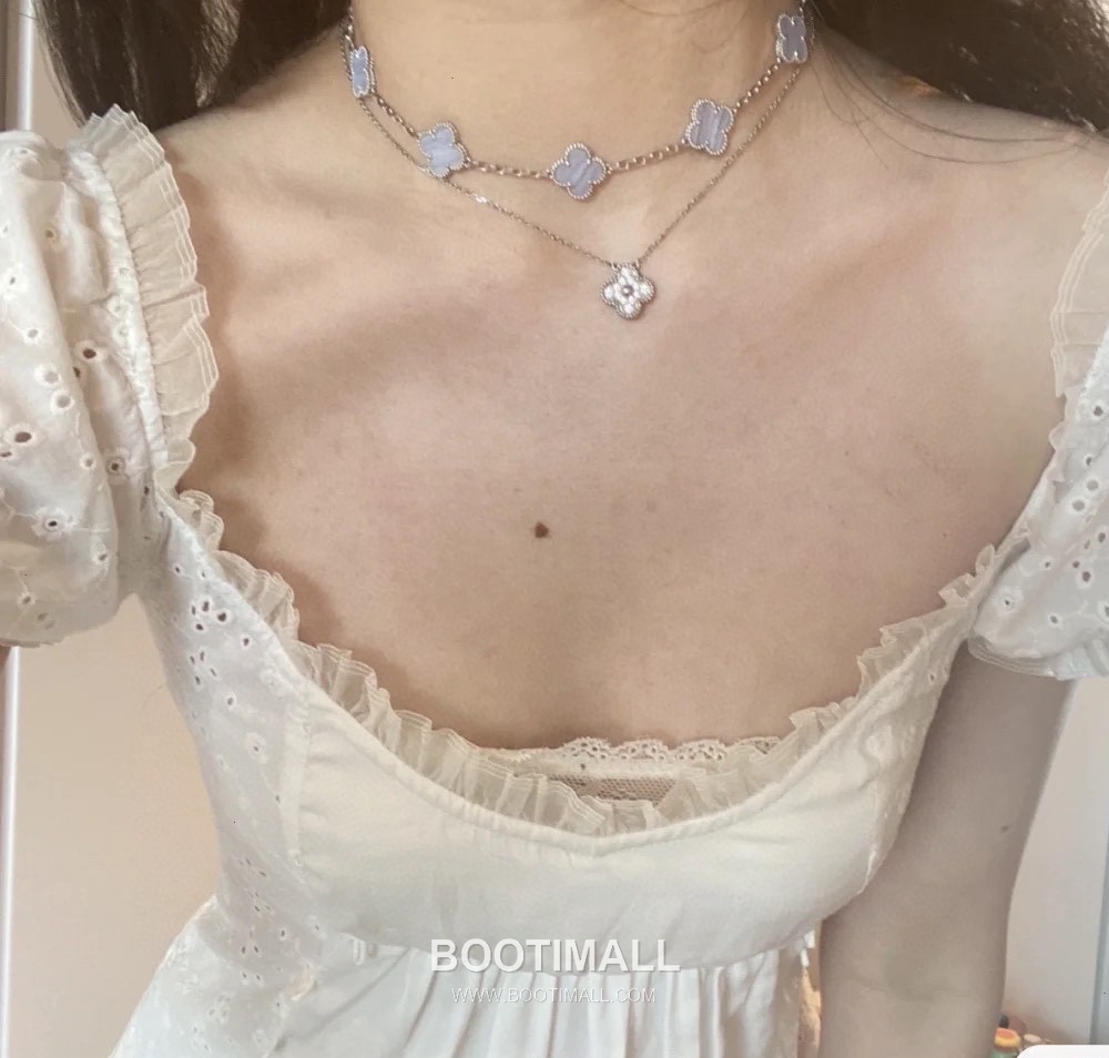 Van Cleef & Arpels Vintage Alhambra Multicolor 5 Motifs Necklace 반클리프 앤 아펠 빈티지 알함브라 멀티스톤 5모티프 네크리스 5