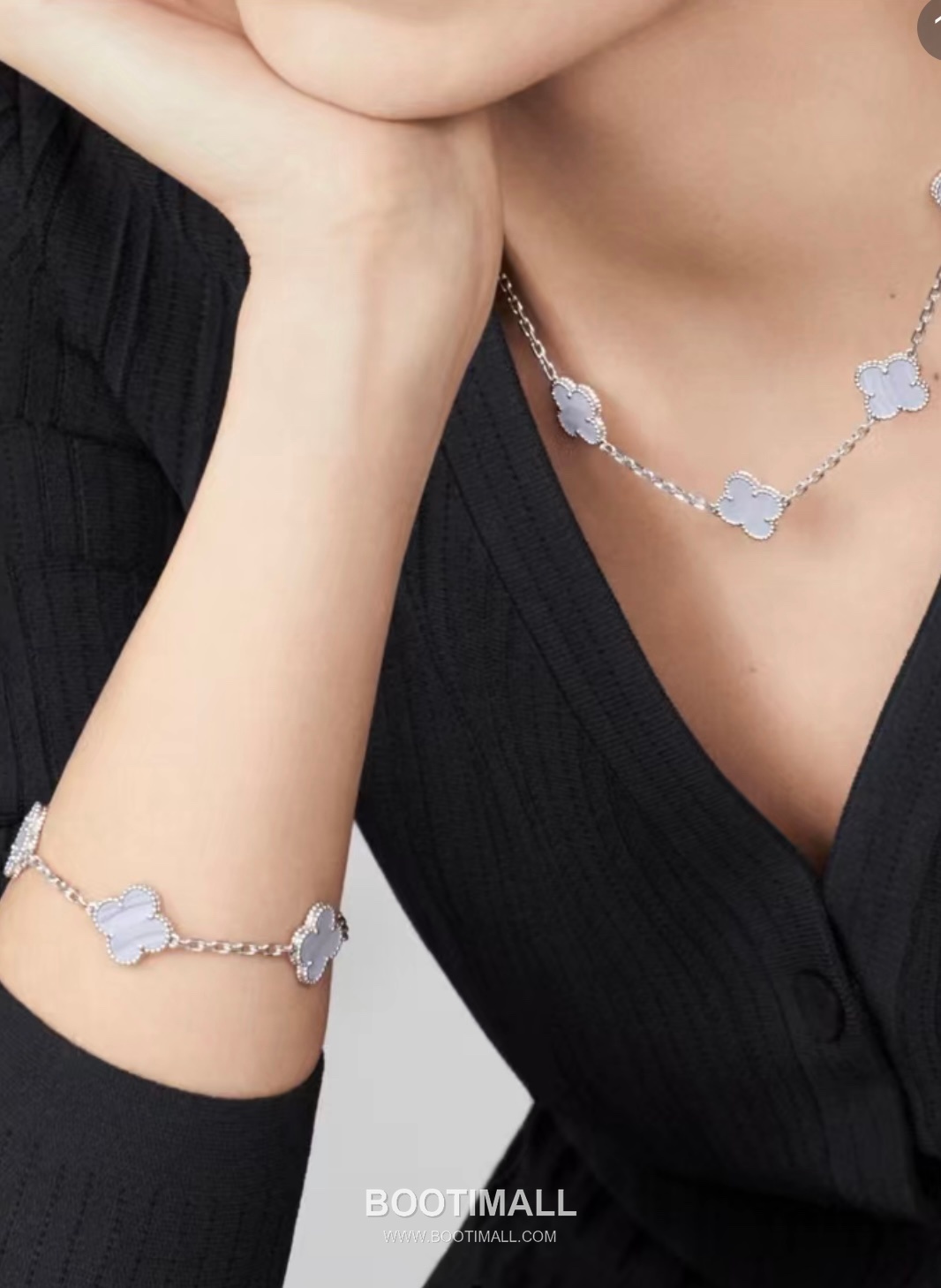 Van Cleef & Arpels Vintage Alhambra Multicolor 5 Motifs Necklace 반클리프 앤 아펠 빈티지 알함브라 멀티스톤 5모티프 네크리스 9