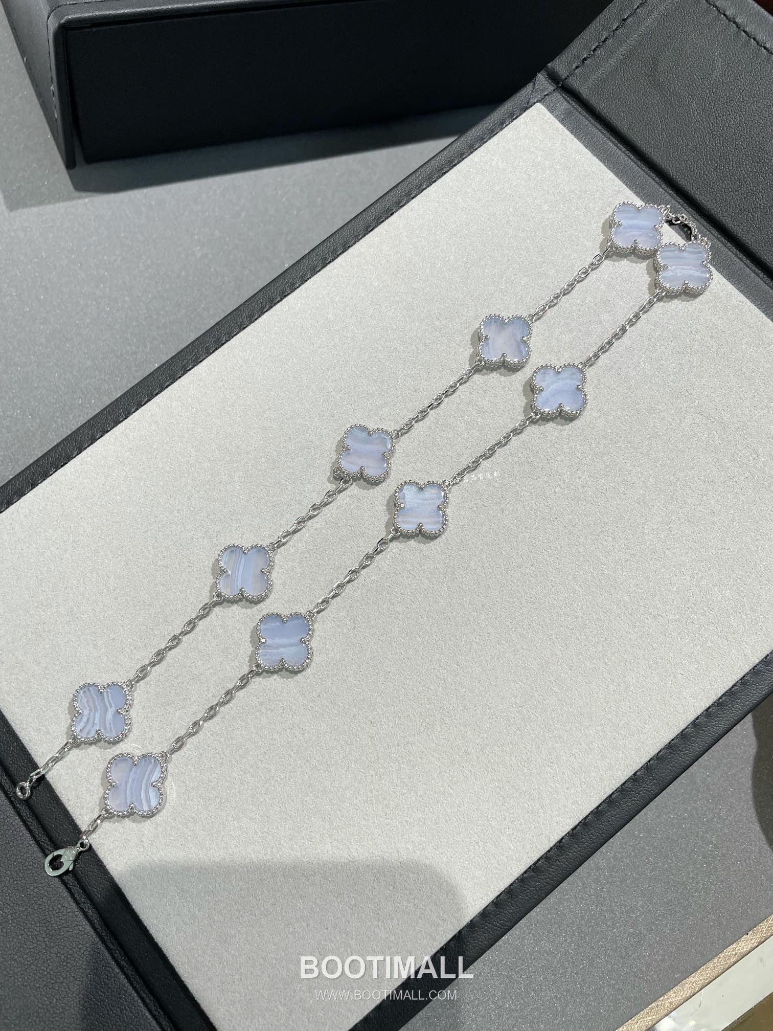 Van Cleef & Arpels Vintage Alhambra Multicolor 5 Motifs Necklace 반클리프 앤 아펠 빈티지 알함브라 멀티스톤 5모티프 네크리스 11