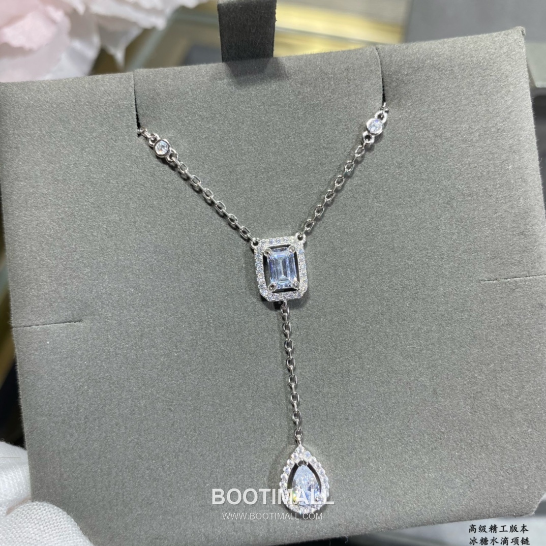 Messika Move Drop Square Diamond Necklace 메시카 무브 드롭 스퀘어 다이아 네크리스 3