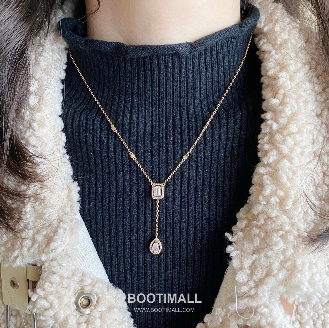 Messika Move Drop Square Diamond Necklace 메시카 무브 드롭 스퀘어 다이아 네크리스 8