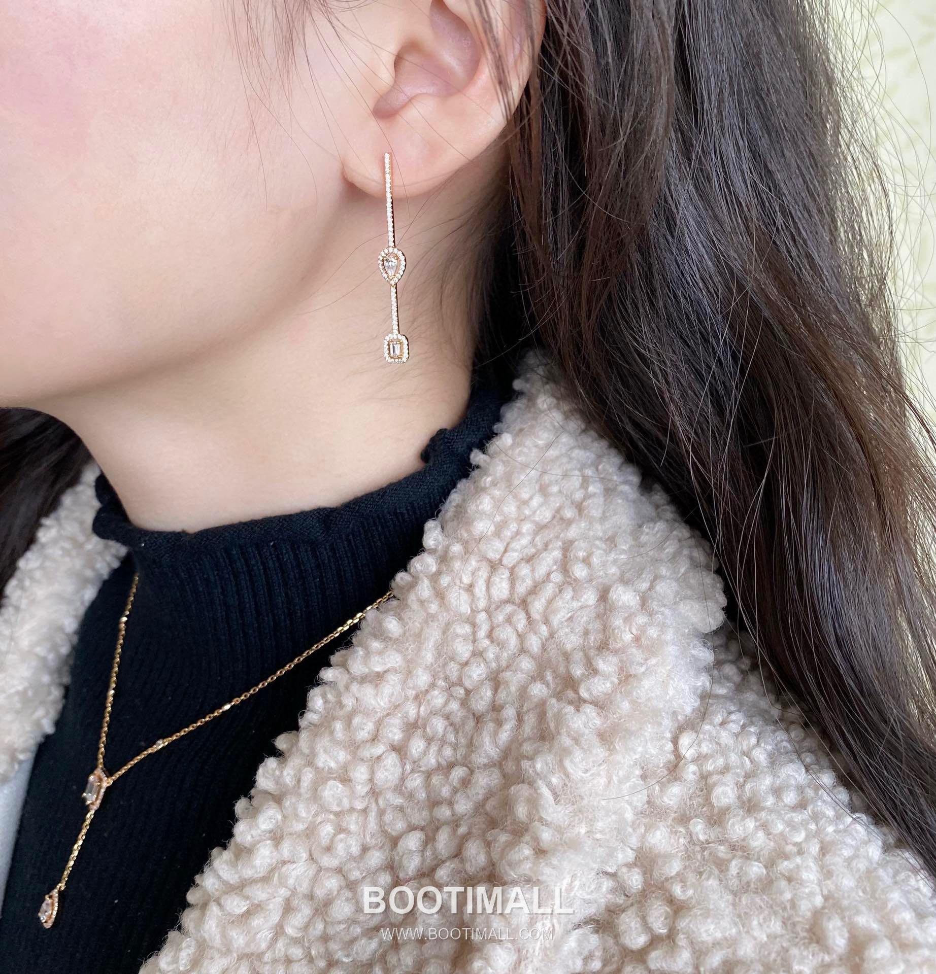 Messika Move Drop Square Diamond Necklace 메시카 무브 드롭 스퀘어 다이아 네크리스 9