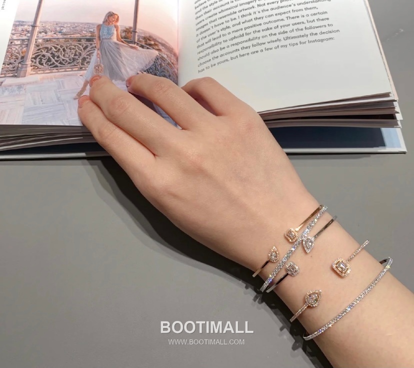 Messika Move Ice Sugar Open Bangle 메시카 무브 아이스 슈가 오픈 뱅글 8