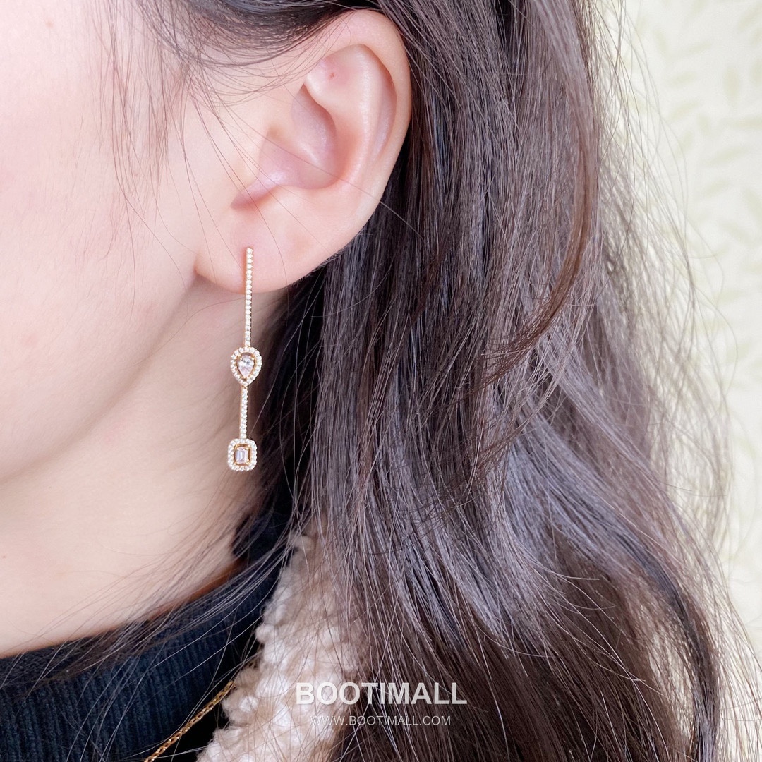 Messika Move Ice Sugar Asymmetric Stud Earrings 메시카 무브 아이스 슈가 언밸런스 스터드 이어링 7