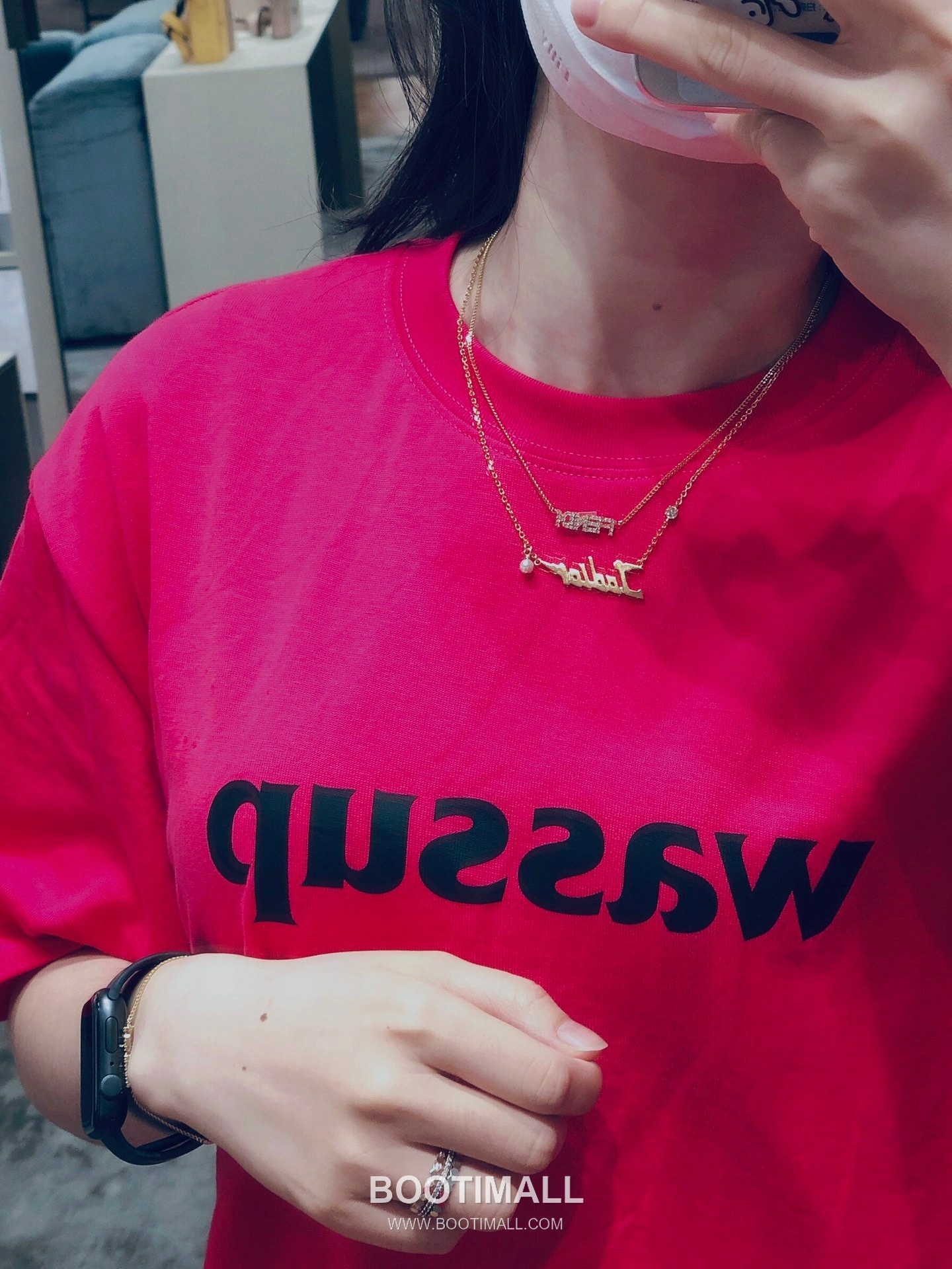 Fendi Logo Crystal Necklace 펜디 로고 크리스탈 네크리스 2