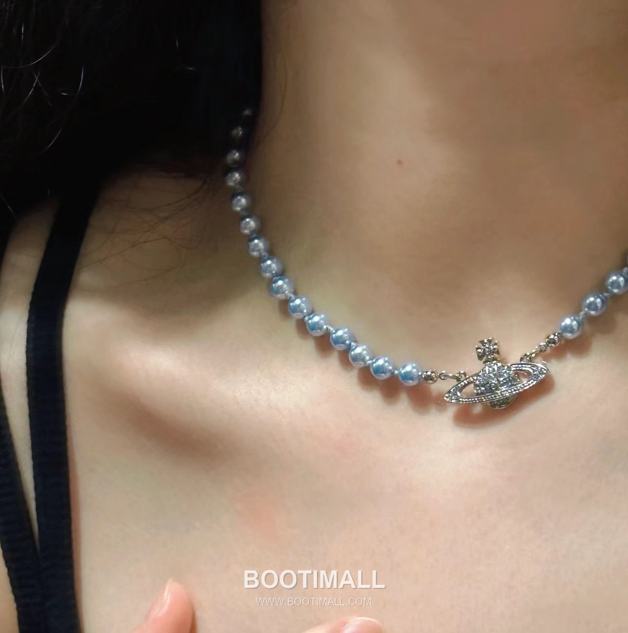 Vivienne Westwood Orb Swarovski Crystal Pearl Pendant Chain Necklace 비비안웨스트우드 오브 스와로브스키 크리스탈 펄 펜던트 체인 네클리스 8