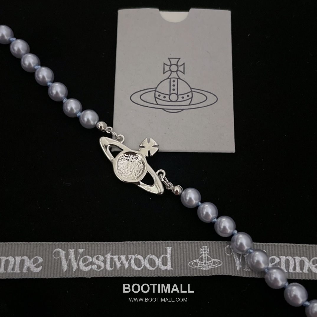 Vivienne Westwood Orb Swarovski Crystal Pearl Pendant Chain Necklace 비비안웨스트우드 오브 스와로브스키 크리스탈 펄 펜던트 체인 네클리스 14