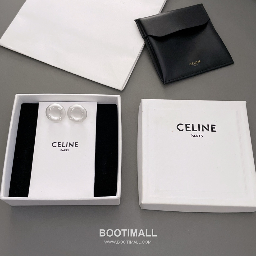 Celine Wild Flower Double Bloom Sterling Silver 925 Gold Plated Crystal Pendant Chain Necklace 셀린느 와일드 플라워 더블 블룸 스털링 실버 925 골드도금 크리스탈 펜던트 체인 이어링 45cm 7