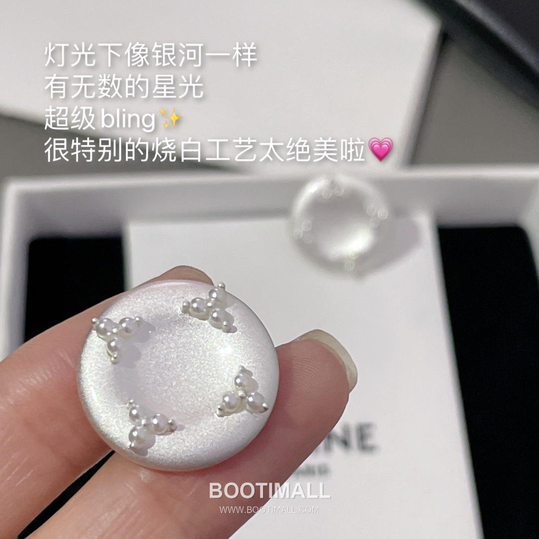 Celine Wild Flower Double Bloom Sterling Silver 925 Gold Plated Crystal Pendant Chain Necklace 셀린느 와일드 플라워 더블 블룸 스털링 실버 925 골드도금 크리스탈 펜던트 체인 이어링 45cm 10