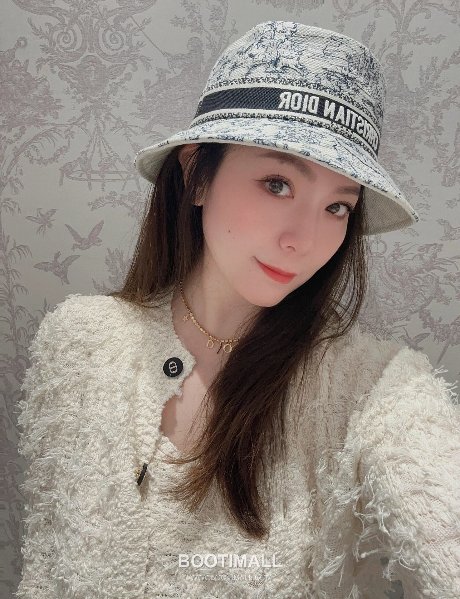 Dior Letter Swarovski Crystal Chain Brass Necklace 디올 레터 스와로브스키 크리스탈 체인 황동 네클리스 6