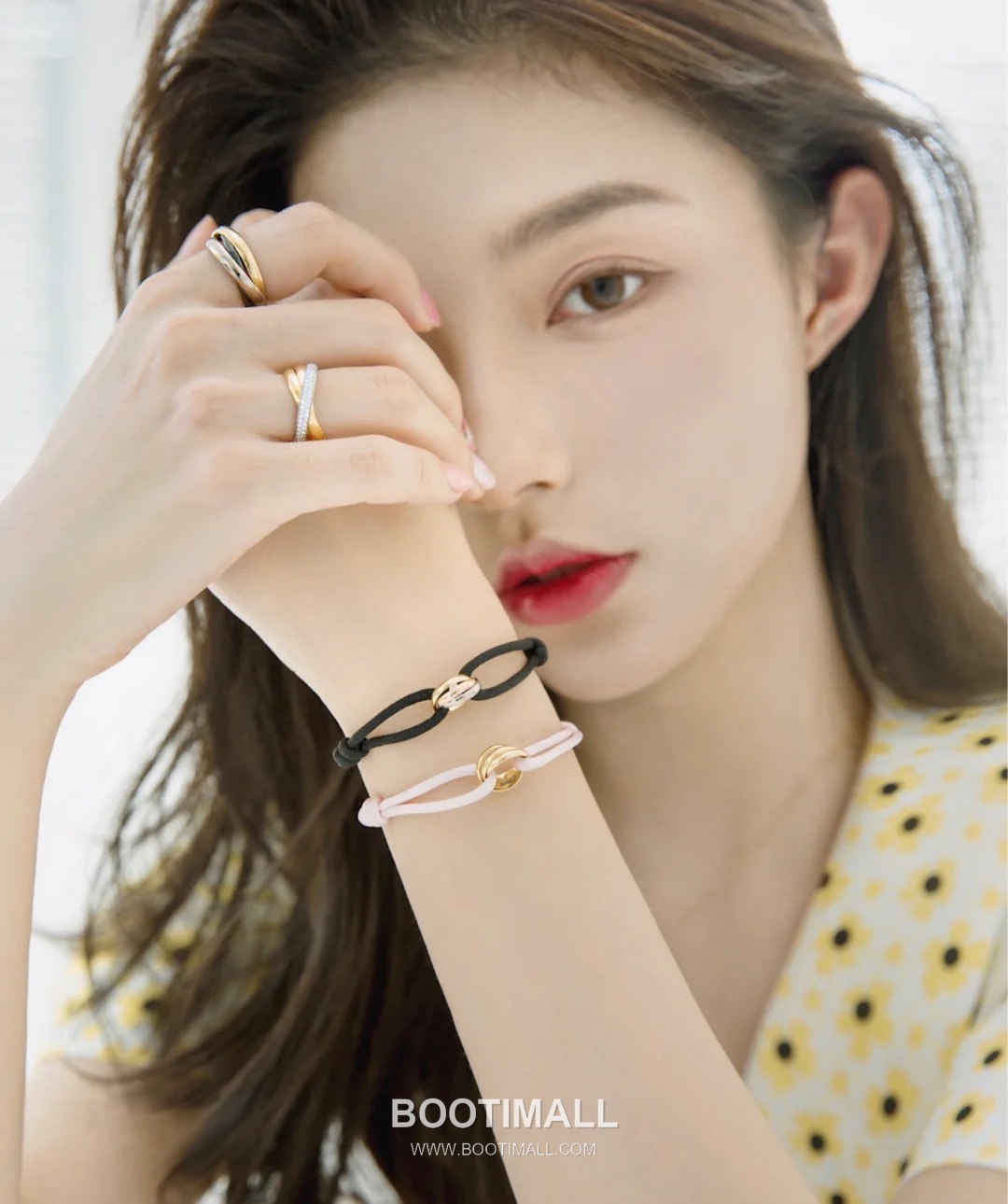 Cartier Trinity Three Tone Interlocking V Gold Ring 까르띠에 트리니티 삼색 인터락킹 V 골드 링 6호 1