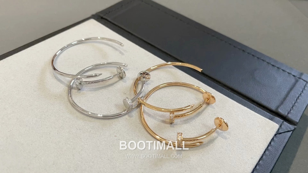 Cartier Juste un Clou Nail Head Swarovski Crystal V Gold Drop Earring 까르띠에 저스트 앵 끌루 네일 헤드 스와로브스키 크리스탈 V 골드 드롭 이어링 1