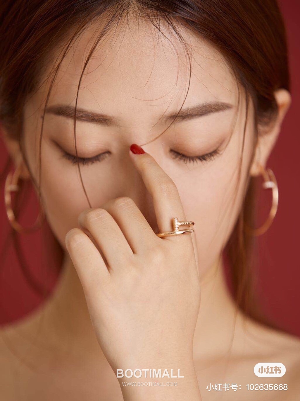 Cartier Juste un Clou Nail Head Swarovski Crystal V Gold Drop Earring 까르띠에 저스트 앵 끌루 네일 헤드 스와로브스키 크리스탈 V 골드 드롭 이어링 5