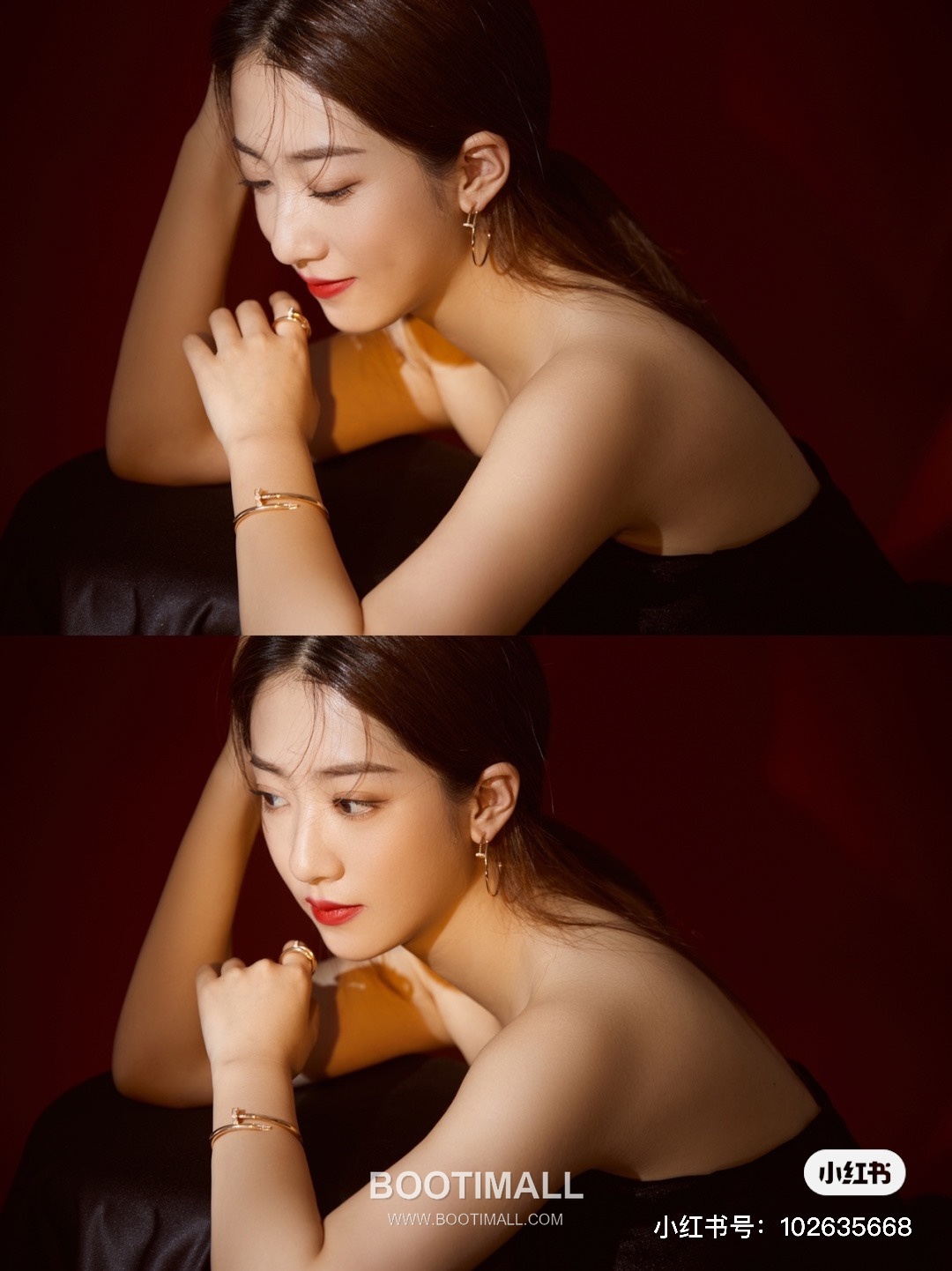 Cartier Juste un Clou Nail Head Swarovski Crystal V Gold Drop Earring 까르띠에 저스트 앵 끌루 네일 헤드 스와로브스키 크리스탈 V 골드 드롭 이어링 7