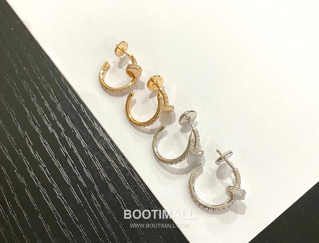 Cartier Juste un Clou Full Pavé Swarovski Crystal Nail V Gold Stud Earring 까르띠에 저스트 앵 끌루 풀 파베 스와로브스키 크리스탈 네일 V 골드 스터드 이어링 16