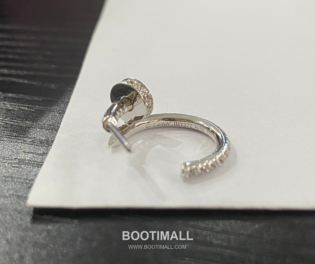 Cartier Juste un Clou Full Pavé Swarovski Crystal Nail V Gold Stud Earring 까르띠에 저스트 앵 끌루 풀 파베 스와로브스키 크리스탈 네일 V 골드 스터드 이어링 7