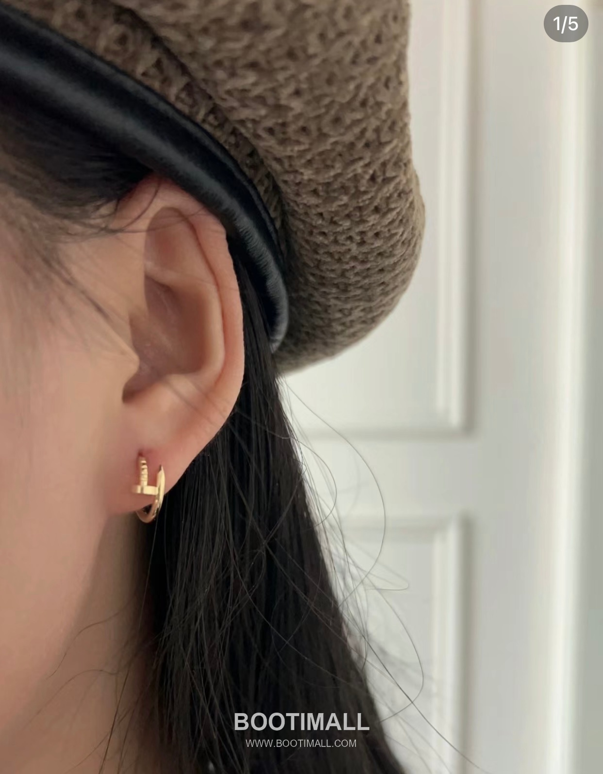 Cartier Juste un Clou Nail Polished V Gold Stud Earring 까르띠에 저스트 앵 끌루 네일 폴리시드 V 골드 스터드 이어링 4