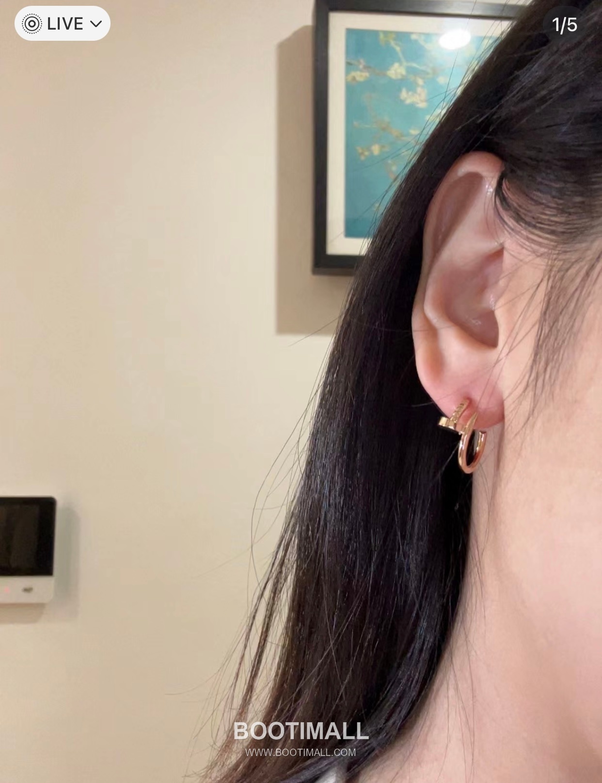 Cartier Juste un Clou Nail Polished V Gold Stud Earring 까르띠에 저스트 앵 끌루 네일 폴리시드 V 골드 스터드 이어링 7