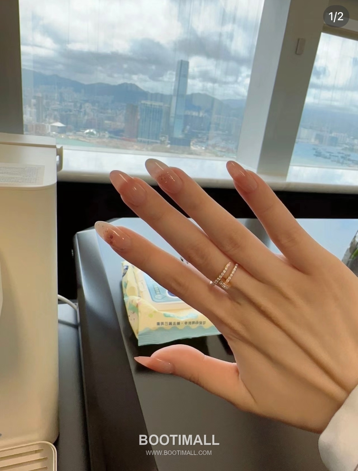 Cartier Juste un Clou Full Pavé Swarovski Crystal Nail V Gold Ring 까르띠에 저스트 앵 끌루 풀 파베 스와로브스키 크리스탈 네일 V 골드 링 6호 3