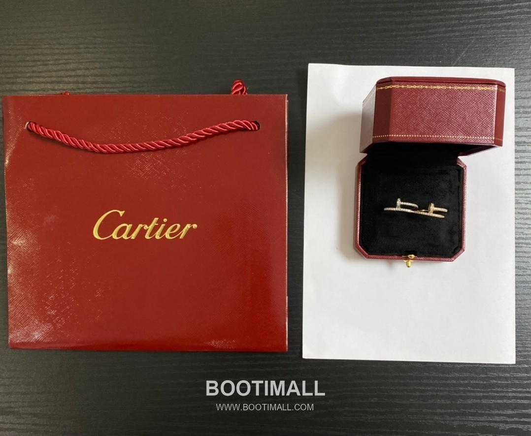 Cartier Juste un Clou Full Pavé Swarovski Crystal Nail V Gold Ring 까르띠에 저스트 앵 끌루 풀 파베 스와로브스키 크리스탈 네일 V 골드 링 6호 9