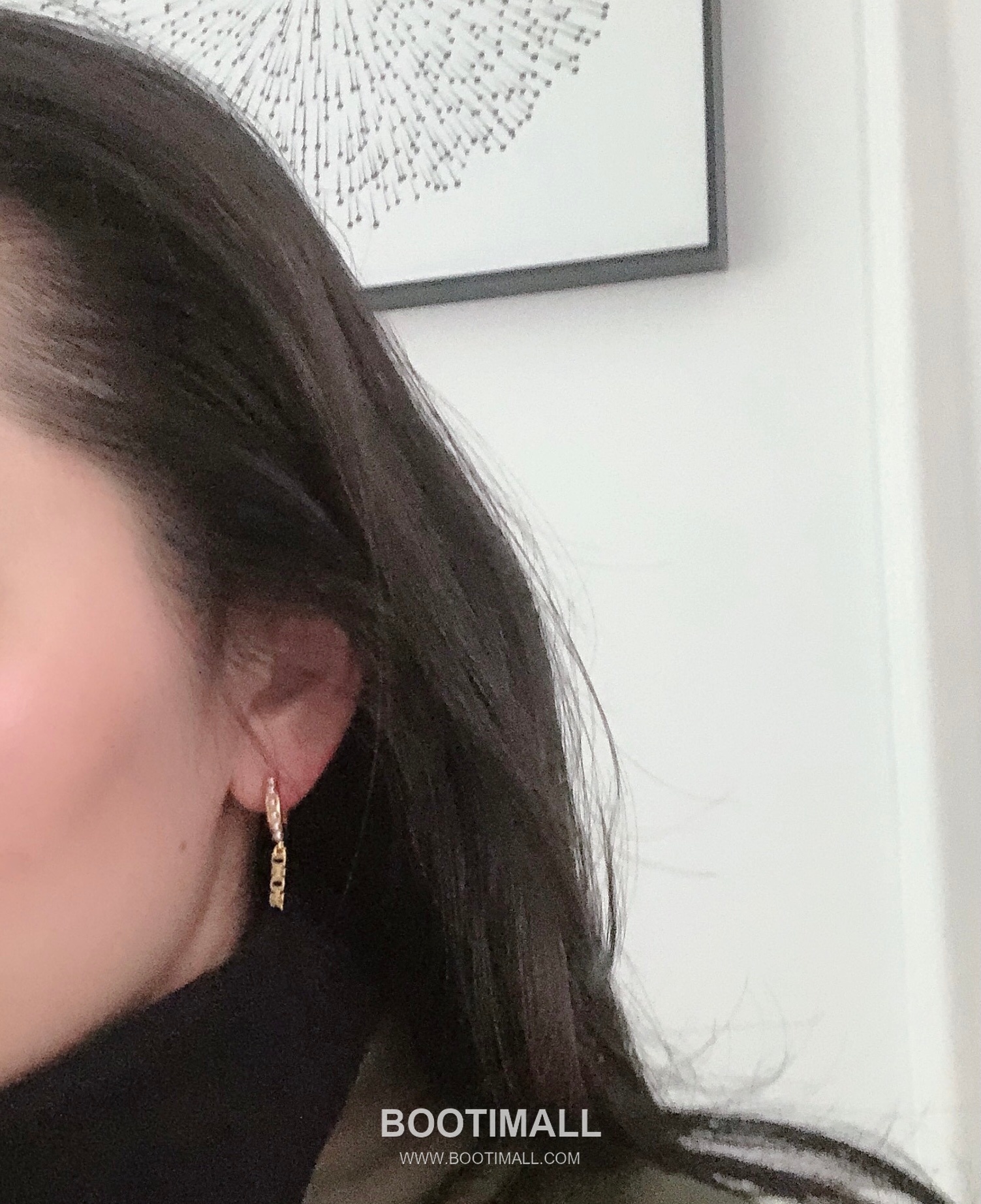 Dior Asymmetric Swarovski Pearl Brass Earring 디올 비대칭 스와로브스키 펄 황동 이어링 1