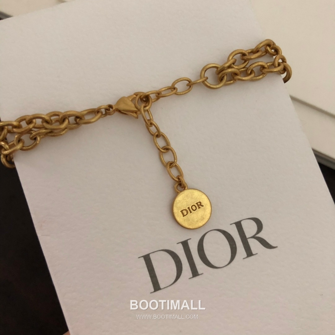 Dior CD Navy Double Layer Pearl Star Chain Brass Bracelet 디올 CD 네이비 더블 레이어 펄 스타 체인 황동 브레이슬릿 9