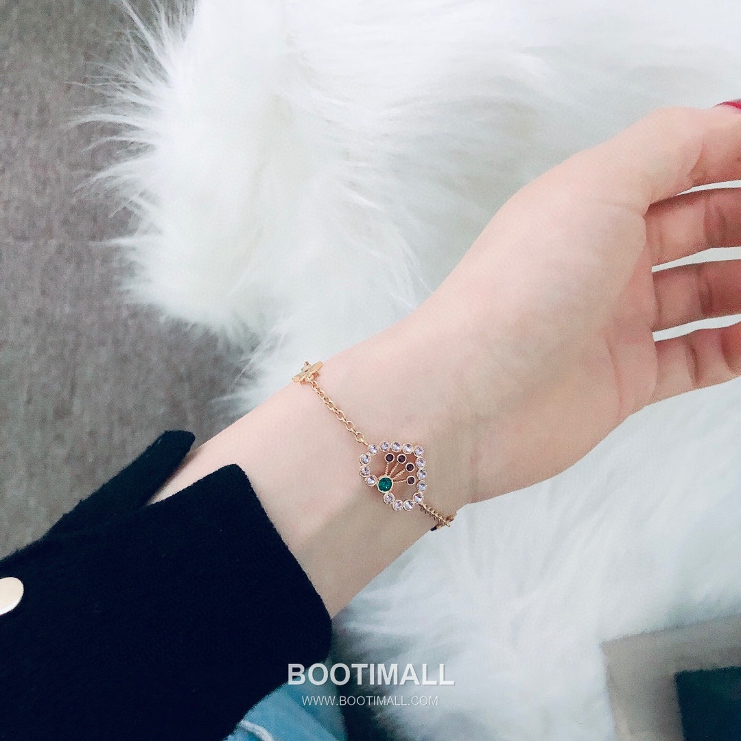 Dior Heart Multicolor Swarovski Crystal Brass Chain Bracelet 디올 하트 멀티컬러 스와로브스키 크리스탈 황동 체인 브레이슬릿 17cm 2
