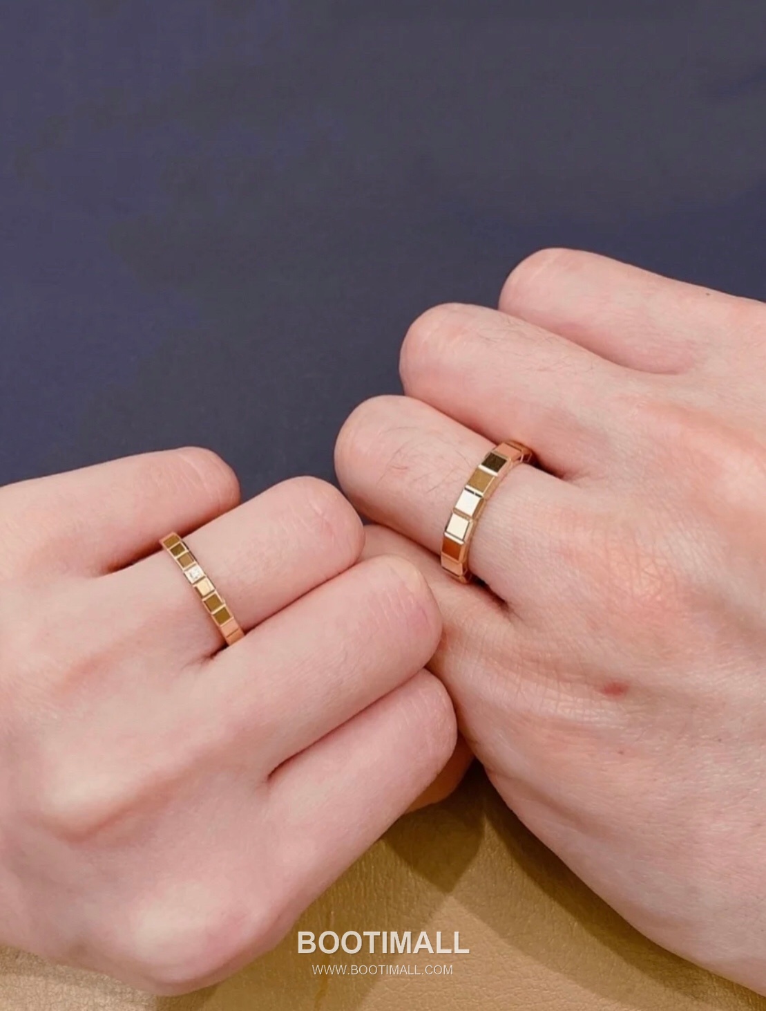 Chopard Ice Cube Brass Crystal Pavé Ring with Geometric Block Design 쇼파드 아이스 큐브 황동 크리스탈 파베 링 지오메트릭 블록 디자인 7호 9