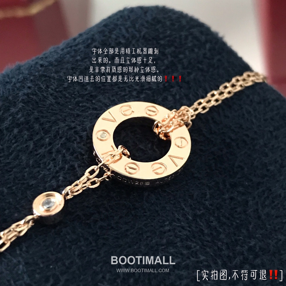 Cartier Love Double Chain Brass Pendant Necklace with Engraved Screw Motif 까르띠에 러브 더블 체인 황동 펜던트 네클리스 스크류 모티프 45cm 2