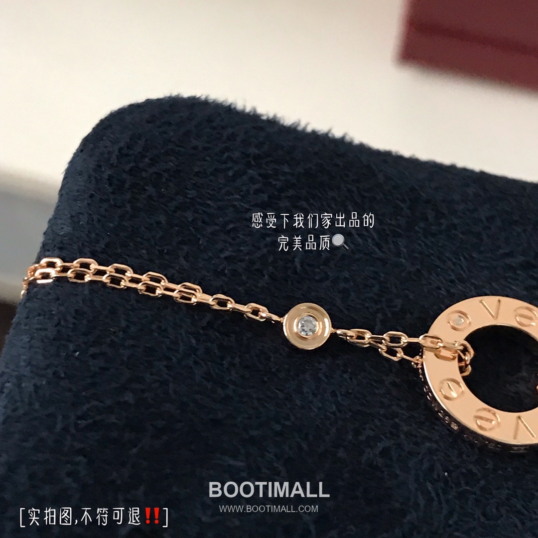 Cartier Love Double Chain Brass Pendant Necklace with Engraved Screw Motif 까르띠에 러브 더블 체인 황동 펜던트 네클리스 스크류 모티프 45cm 5