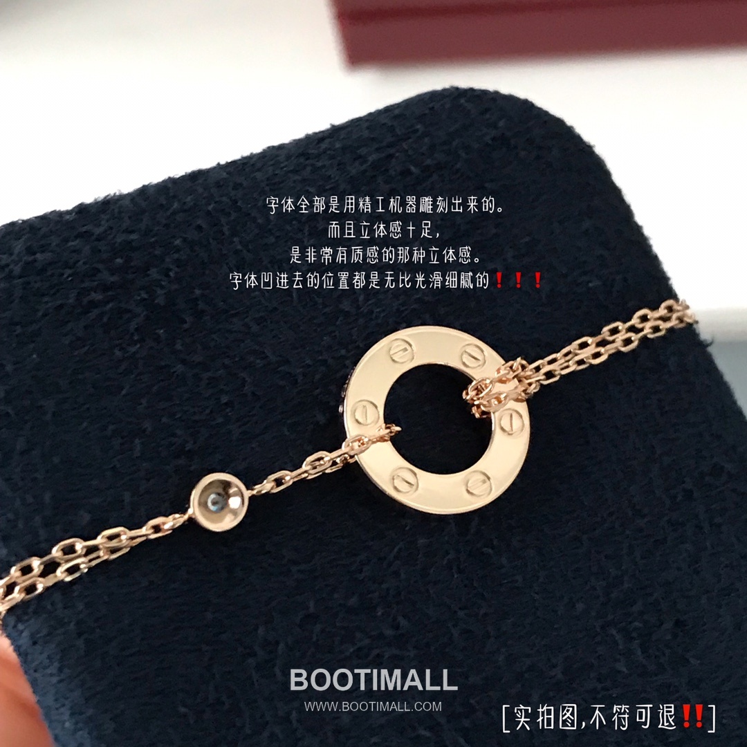 Cartier Love Double Chain Brass Pendant Necklace with Engraved Screw Motif 까르띠에 러브 더블 체인 황동 펜던트 네클리스 스크류 모티프 45cm 6