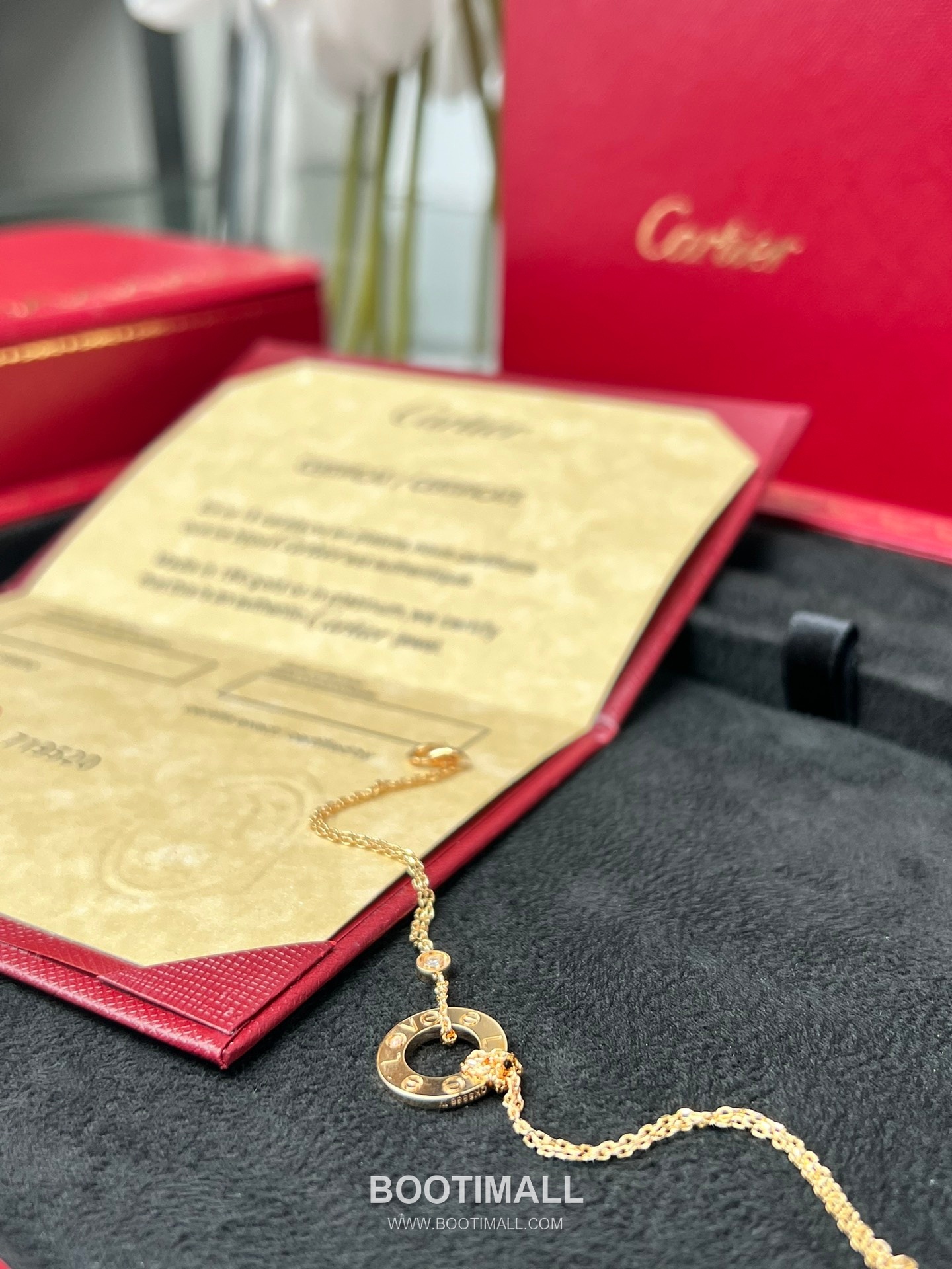 Cartier Love Double Chain Brass Crystal Bracelet with Engraved Logo Pendant 까르띠에 러브 더블 체인 황동 크리스탈 브레이슬릿 인그레이빙 로고 펜던트 17cm 12