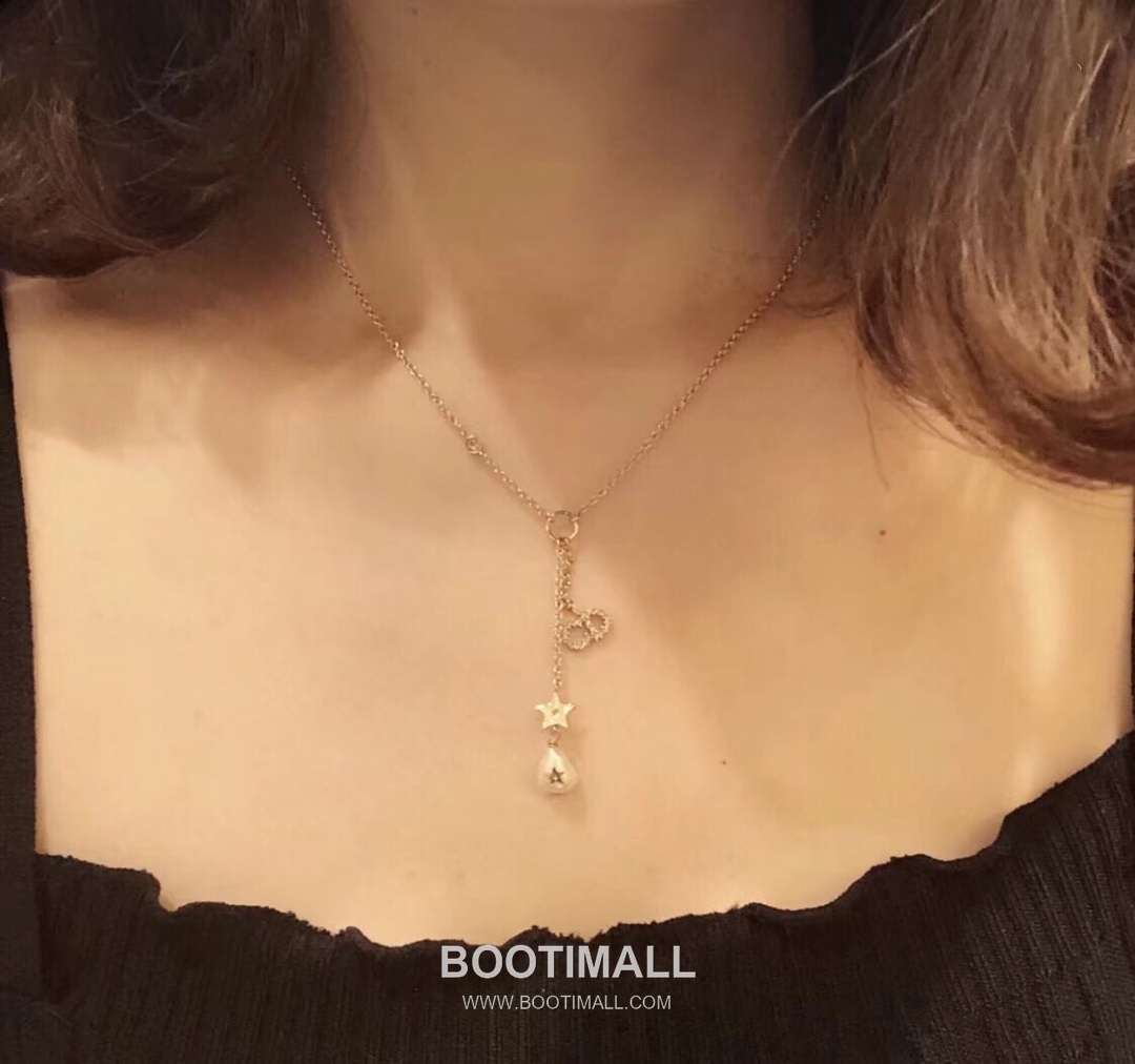 Dior Baroque Pearl Brass Chain Necklace with Adjustable Length 디올 바로크 펄 황동 체인 네클리스 길이조절 45cm 5