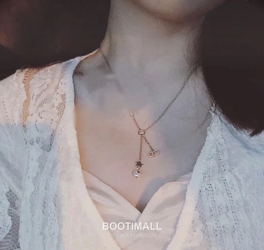 Dior Baroque Pearl Brass Chain Necklace with Adjustable Length 디올 바로크 펄 황동 체인 네클리스 길이조절 45cm 6