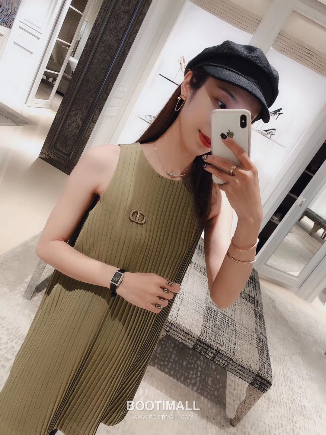 Dior Logo Tassel Brass Swarovski Crystal Earring with Letter Chain Fringe 디올 로고 태슬 황동 스와로브스키 크리스탈 이어링 레터 체인 프린지 4cm 6