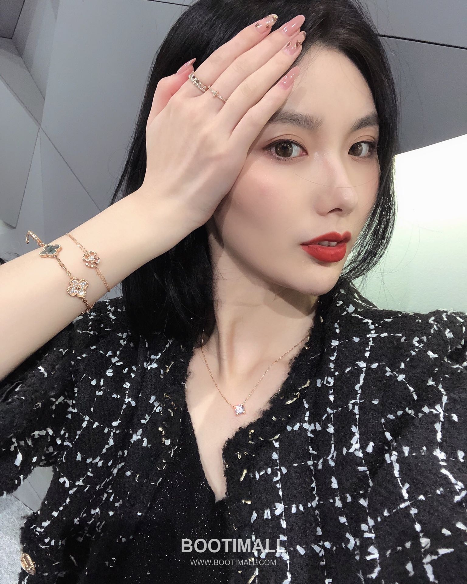 Cartier Horn Curve Brass Crystal Solitaire Pendant Necklace with Brilliant Cut 까르띠에 혼 커브 황동 크리스탈 솔리테어 펜던트 네클리스 브릴리언트 컷 45cm 7