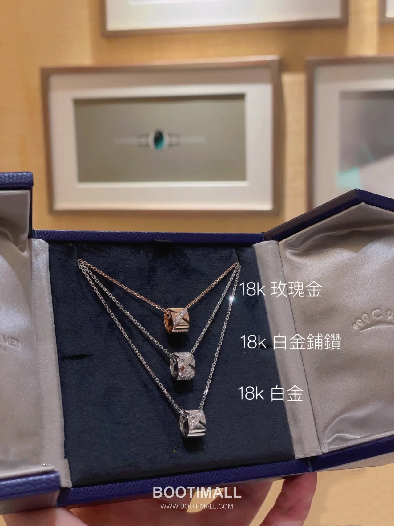 Chaumet Liens Evidence Brass Gold Plated Necklace with Diamond Pendant 쇼메 리앙 에비던스 황동 베이스 금도금 네클리스 다이아 펜던트 7