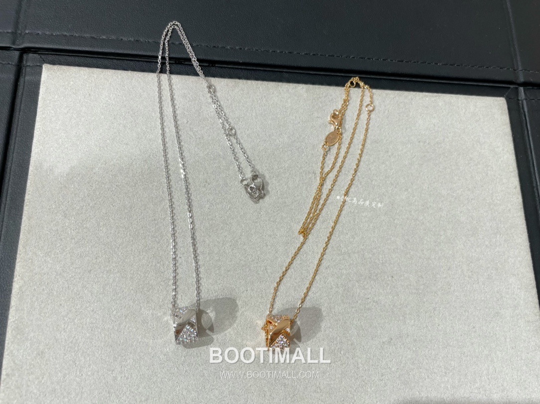 Chaumet Liens Evidence Brass Gold Plated Necklace with Diamond Pendant 쇼메 리앙 에비던스 황동 베이스 금도금 네클리스 다이아 펜던트 14