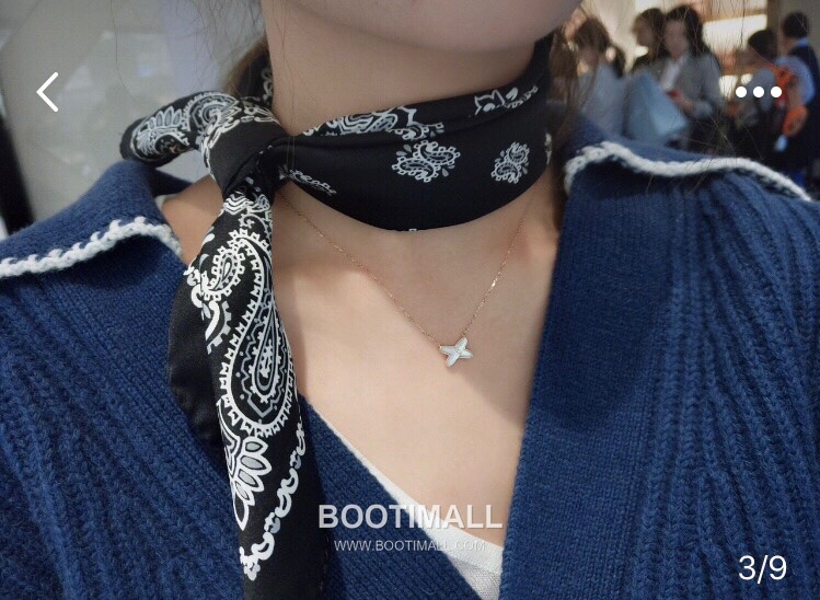 Chaumet Liens Sterling Silver 925 Necklace with Cross Motif and Natural Shell 쇼메 리앙 스털링 실버 925 네클리스 크로스 모티프 내추럴 쉘 7