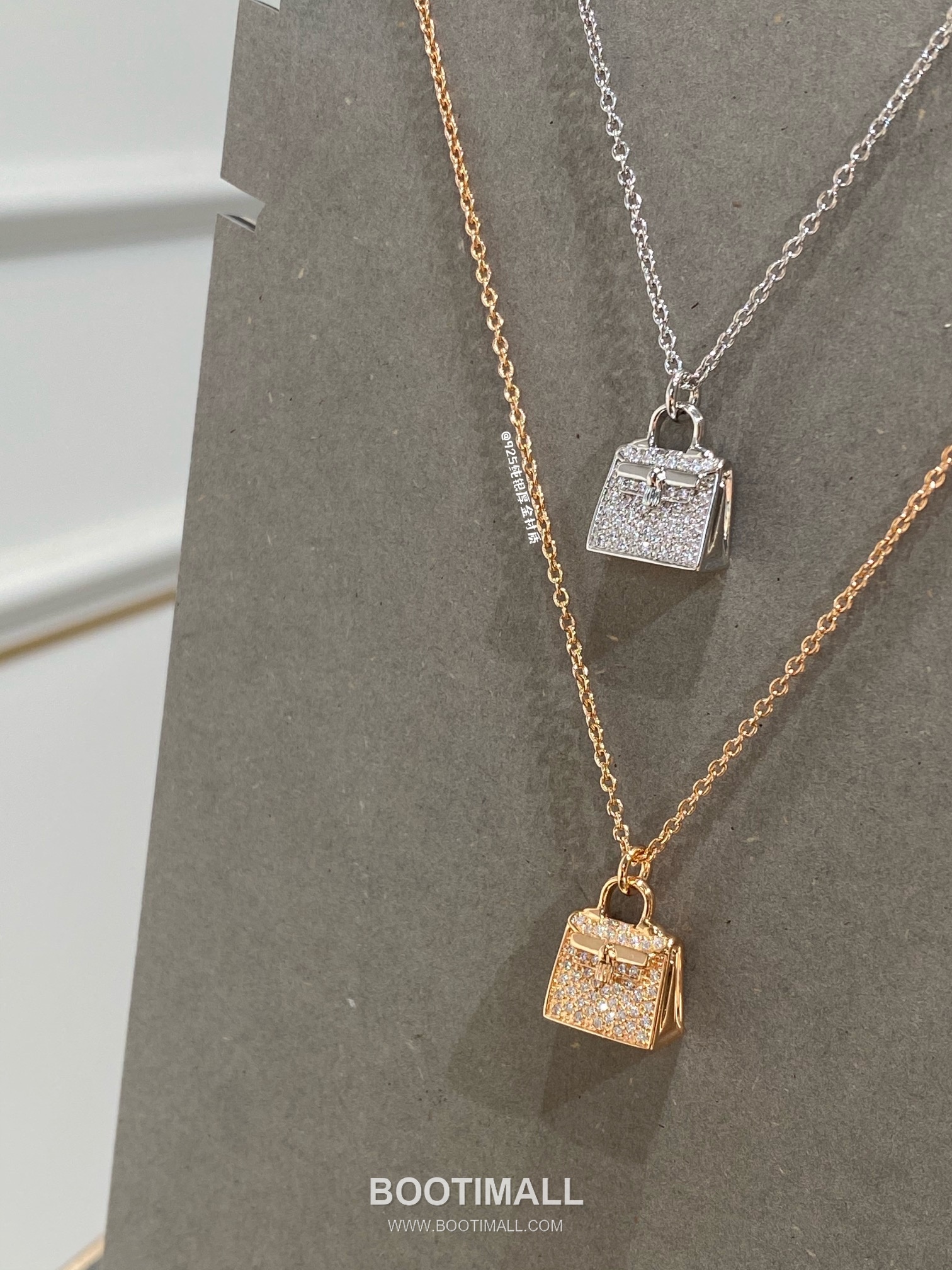 Hermes Kelly Brass Gold Plated Necklace with Bag Pendant 에르메스 켈리 황동 베이스 금도금 네클리스 백 펜던트 12