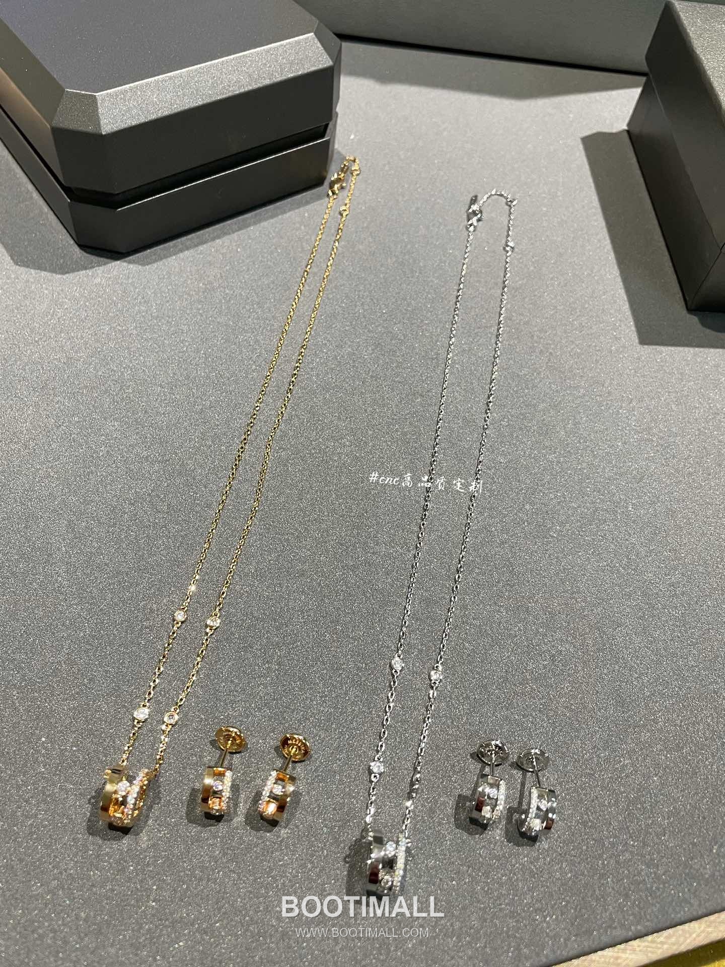 Messika Move Brass Gold Plated Necklace with Moving Diamond Pendant 메시카 무브 황동 베이스 금도금 네클리스 무빙 다이아 펜던트 7